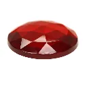 Joya Redonda Facetada Color Rojo - 30mm para Vitrales