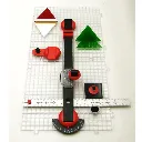 Equipo de Corte Mini Beetle Bits para Cortes de Vidrio Geometricos