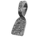 Colgantes (Bails) Florales Chapados en Hematita para Dijes de Joyeria en Vitrofusion- 24pzas