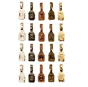 Variedad de Colgantes (Bails) para Dijes de Joyeria en Vitrofusion - 20pzas