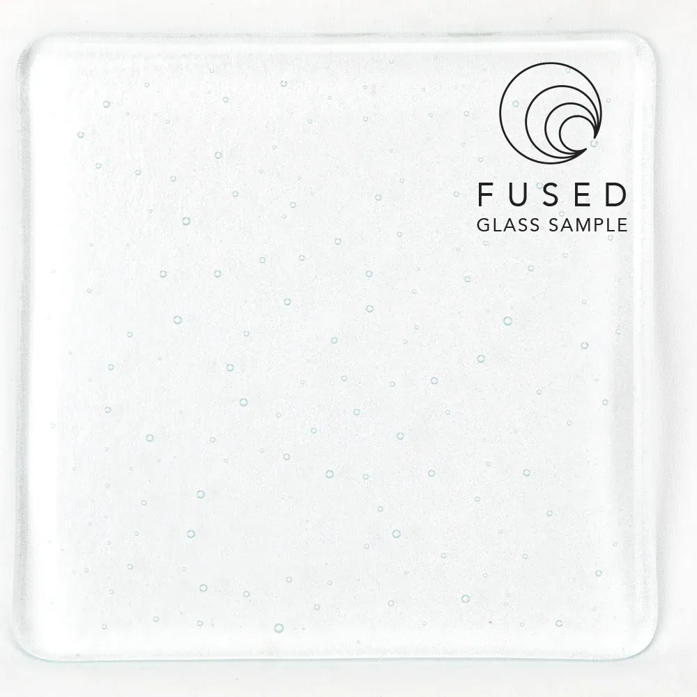 100H-F Vidrio Oceanside Glass Claro Transparente Hammered Fusionable - 96 COE para Vitrales, Vitromosaico y Vitrofusion