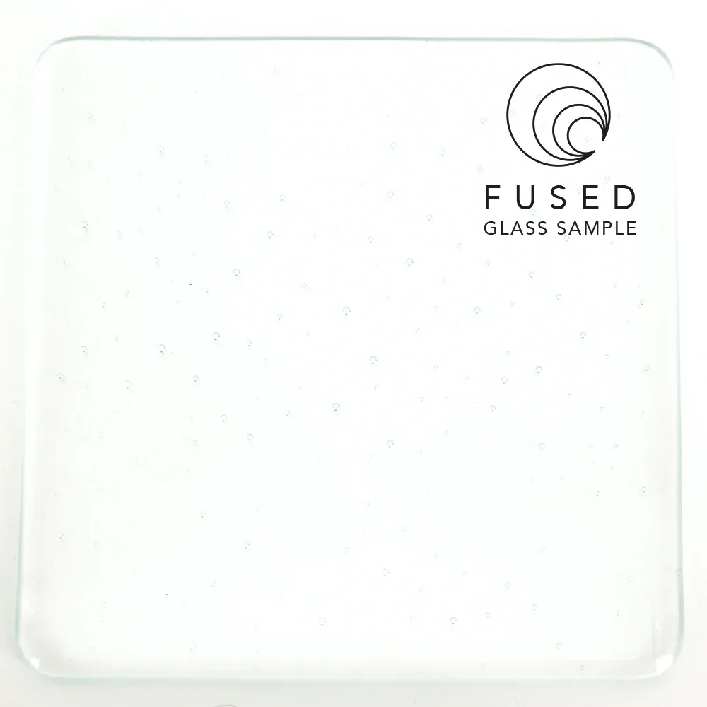100RR-F Vidrio Oceanside Glass Claro Transparente Rough Rolled Fusionable - 96 COE para Vitrales, Vitromosaico y Vitrofusion