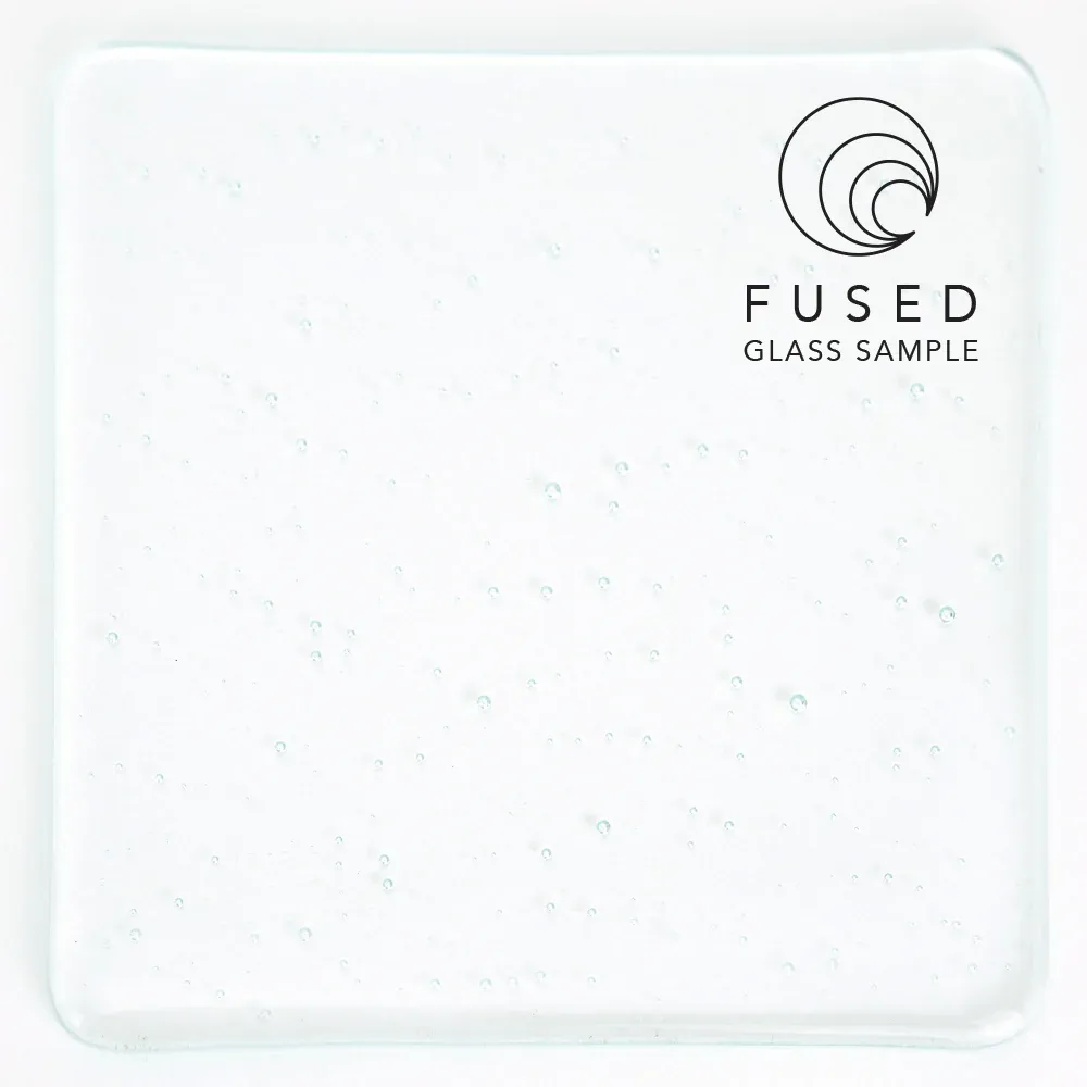 100RW-F Vidrio Oceanside Glass Claro Transparente RainWater Fusionable - 96 COE para Vitrales, Vitromosaico y Vitrofusion