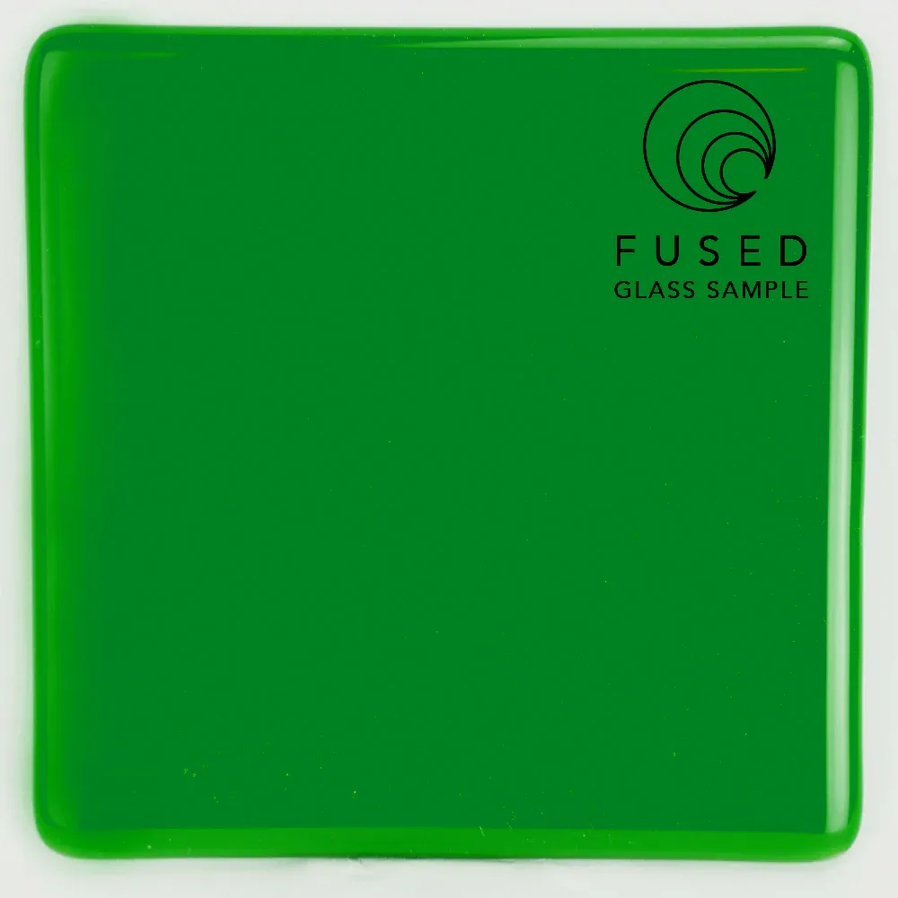 60-755-F Vidrio Oceanside Verde Helecho Opalescente Fusionable - 96 COE para Vitrales, Vitromosaico y Vitrofusion
