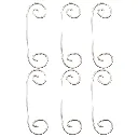 Colgantes Decorativos Curly Q Preestañados para Vitrales, Suncatchers, Biseles y Cajas (Q4)