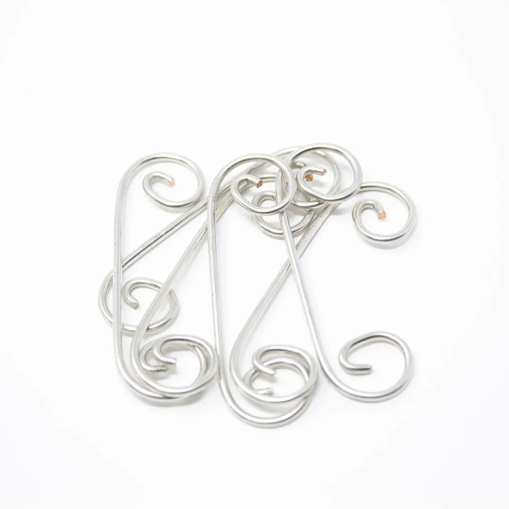Colgantes Decorativos Curly Q Preestañados para Vitrales, Suncatchers, Biseles y Cajas (Q4)