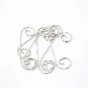 Colgantes Decorativos Curly Q Preestañados para Vitrales, Suncatchers, Biseles y Cajas (Q4)