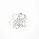 Argollas Colgantes Decorativas Curly Q Preestañados para Vitrales, Suncatchers, Biseles y Cajas (Q9)