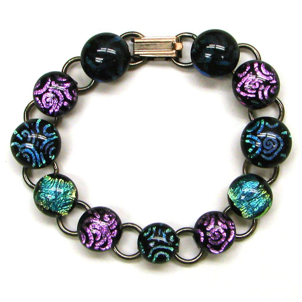 Brazalete de Discos Cobre Antiguo - 2pzas para Joyería en Vitrofusión