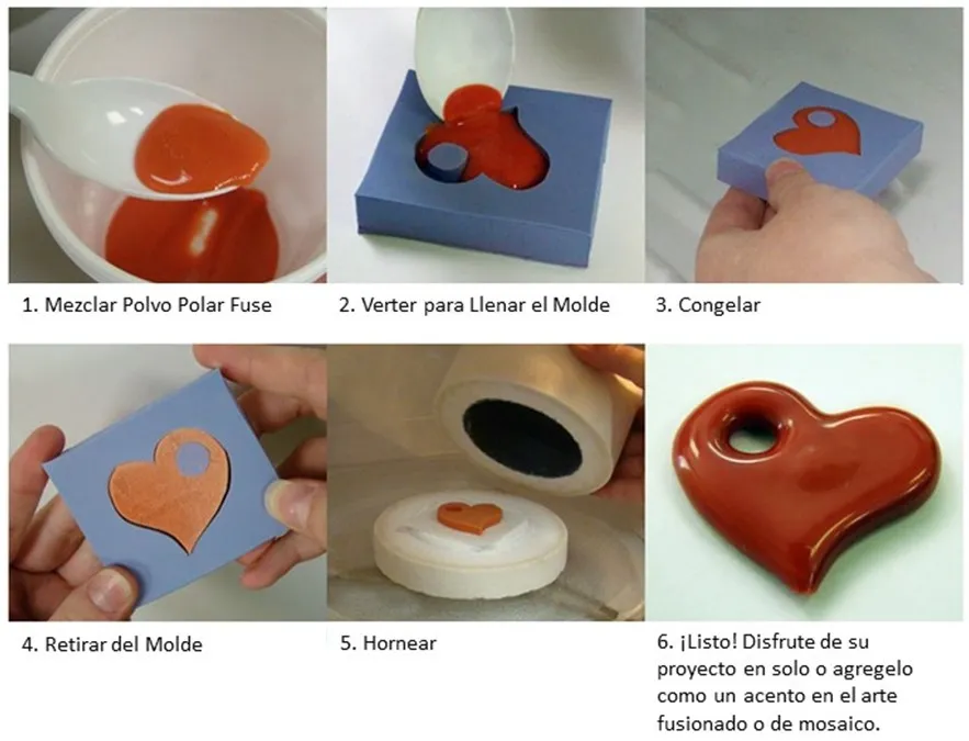 Moldes Casting para Dijes Polar Fuse (Freeze and Fuse) para Vitrofusión