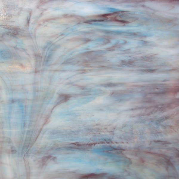 Vidrio Kokomo Glass 222XML Color Azul Cielo, Morado, Ámbar Claro, Blanco para Vitrales y vitromosaico