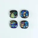 Molde para Dijes Cuadrados Redondeados para Joyería en Vitrofusión