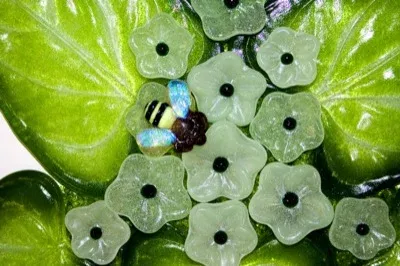 Molde de 6 Flores para Casting de Vidrio en Vitrofusión