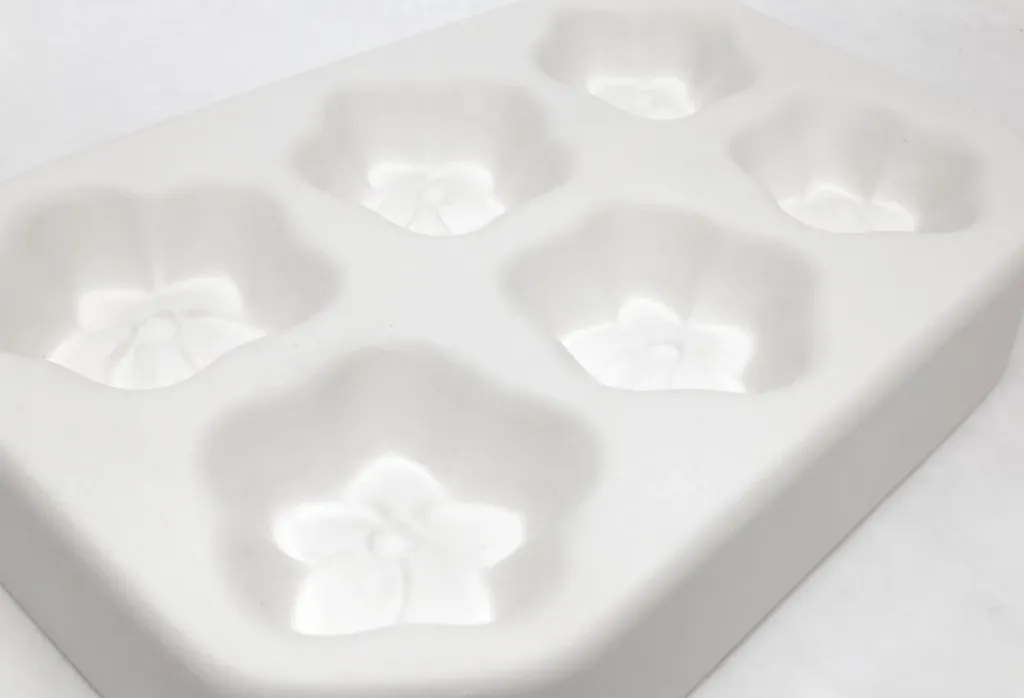 Molde de 6 Flores para Casting de Vidrio en Vitrofusión
