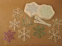 Molde Copos de Nieve de 3-3/4" (Snowflakes) Colour de Verre para VitrofusiónMolde Copos de Nieve de 3-3/4" (Snowflakes) Colour de Verre para Vitrofusión