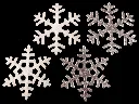 Molde Copos de Nieve de 3-3/4" (Snowflakes) Colour de Verre para Vitrofusión