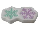 Molde Copos de Nieve de 3-3/4" (Snowflakes) Colour de Verre para Vitrofusión
