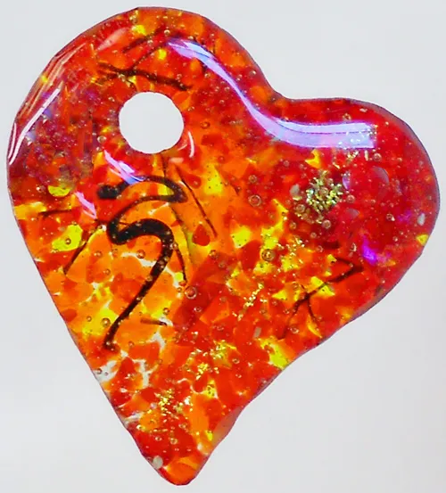 Molde para Dije de Corazón en Vitrofusión