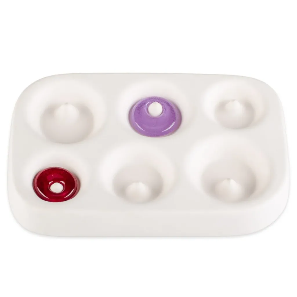 Molde Colour de Verre para 6 Dijes Ovalados para Vitrofusion
