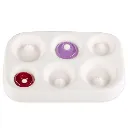 Molde Colour de Verre para 6 Dijes Ovalados para Vitrofusion