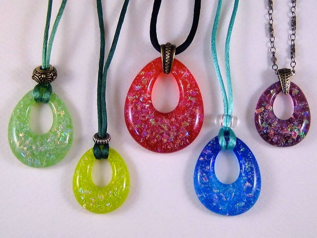 Molde Colour de Verre Forma de Gota (Offset Teardrop Pendants) para Joyeria en Vitrofusión