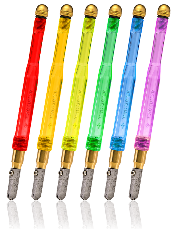 Corta Vidrio Toyo Comfort-Grip TC-1PR para Vitrales, Vitrofusión y Vitromosaico