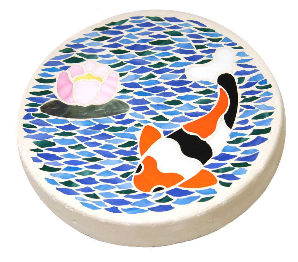Molde Redondo Huella para Jardín  (Stepping Stones) de Vitromosaico