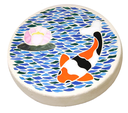 Molde Redondo Huella para Jardín  (Stepping Stones) de Vitromosaico