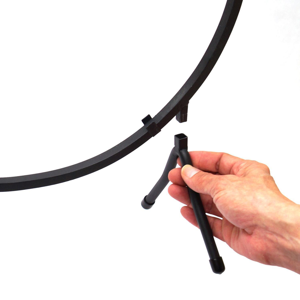 Base / Soporte / Exhibidor Redonda de Metal para Vitrales y Vitrofusión