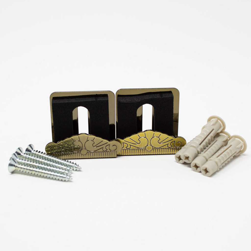 Clips / Soportes de Espejo Antique Gold Quartet - Naples