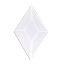 Rombo Biselado Vidrio Claro - 1.75" x 3" para Vitrales