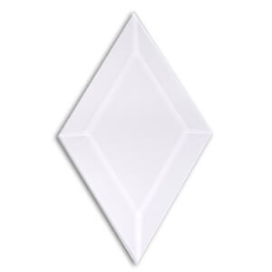 Rombo Biselado Vidrio Claro - 3" x 5" para Vitrales