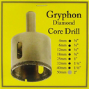 Broca Diamantada Gryphon 50mm (2") para Vidrio