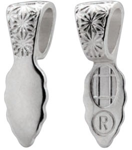 Colgantes (Bails) Plata Esterlina Variedad de Texturas para Joyería en Vitrofusión