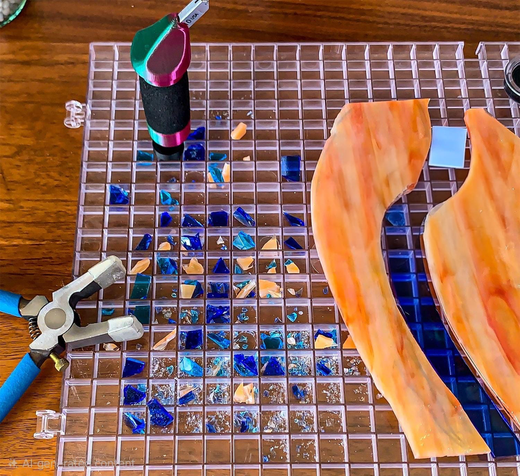 Superficie de Trabajo Waffle Grid para Vidrio / Vitrales, Vitromosaico y Vitrofusion