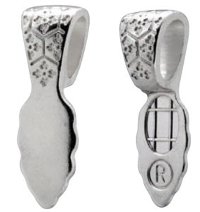 Colgantes (Bails) Plata Esterlina Variedad de Texturas para Joyería en Vitrofusión