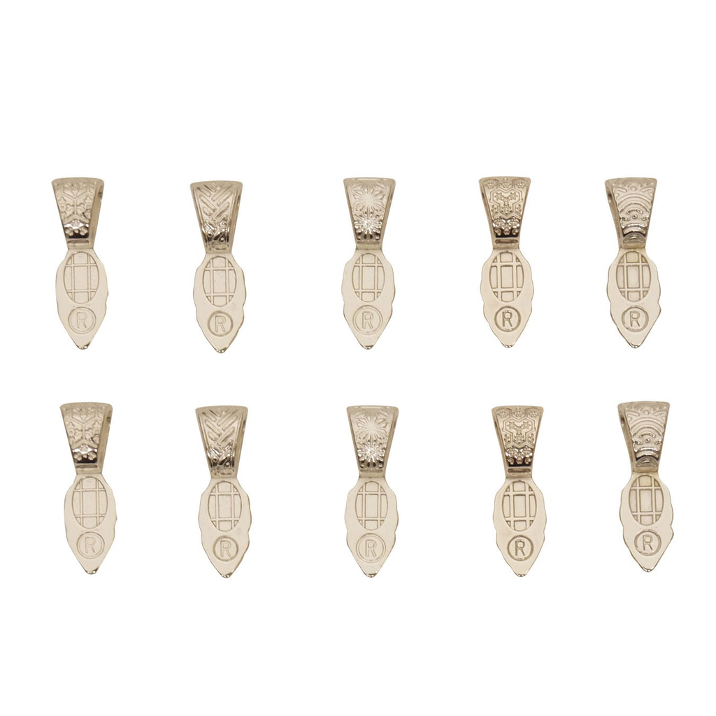 Colgantes (Bails) Plata Esterlina Variedad de Texturas para Joyería en Vitrofusión