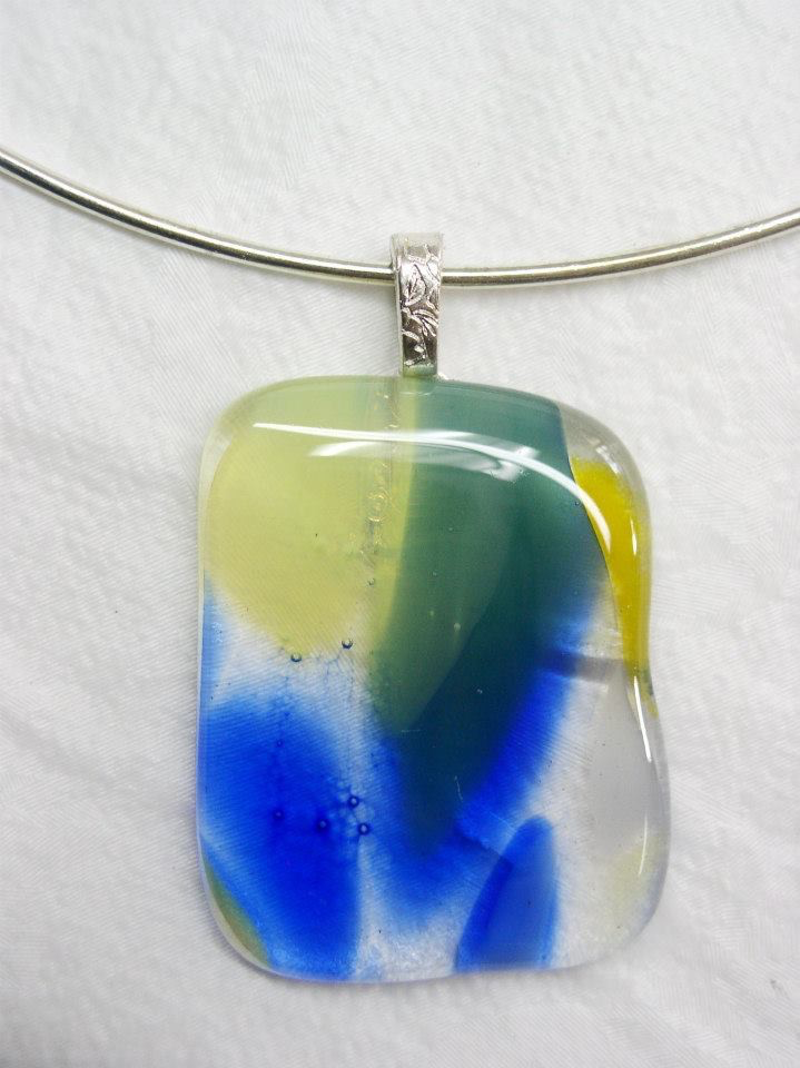 Collar de Gargantilla Chapado en Plata para Joyería en Vitrofusión