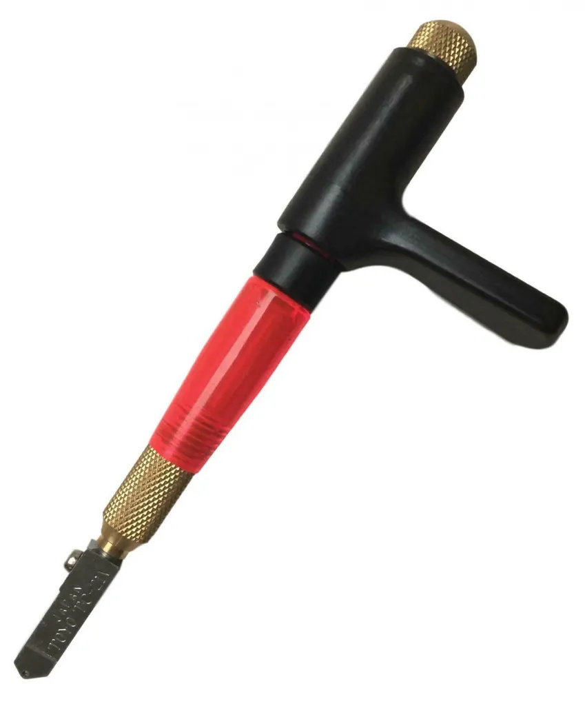 Corta Vidrio Toyo Custom Grip TC-21PVR para Vitrales, Vitrofusión y Vitromosaico