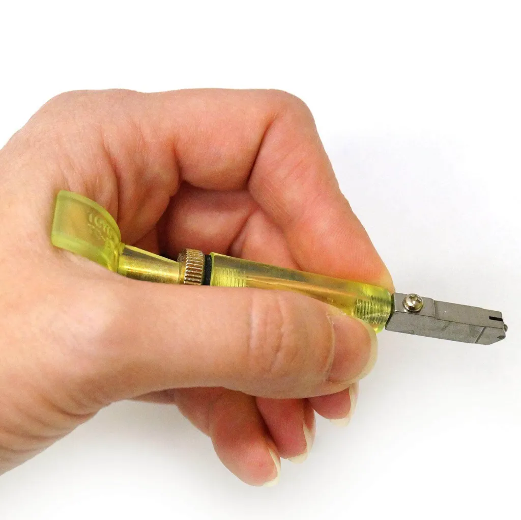 Corta Vidrio Toyo Thomas Grip Supercutter TC-9PR para Vitrales, Vitrofusión y Vitromosaico