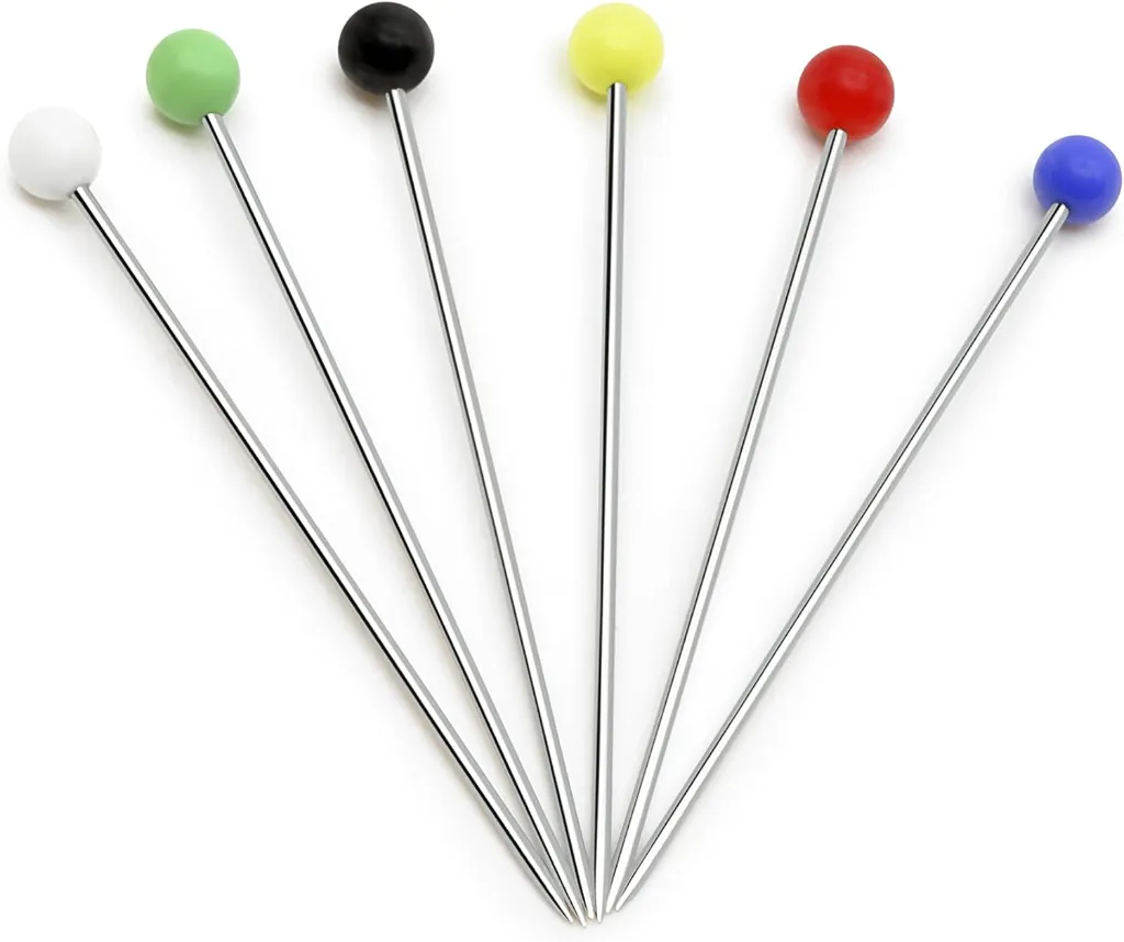 Alfileres con Cabeza de Vidrio para Armado de Lámparas, Vitral y Costura – Resistentes al Calor - 40 pzasAlfileres con Cabeza de Vidrio para Armado de Lámparas, Vitral y Costura – Resistentes al Calor - 40 pzas
