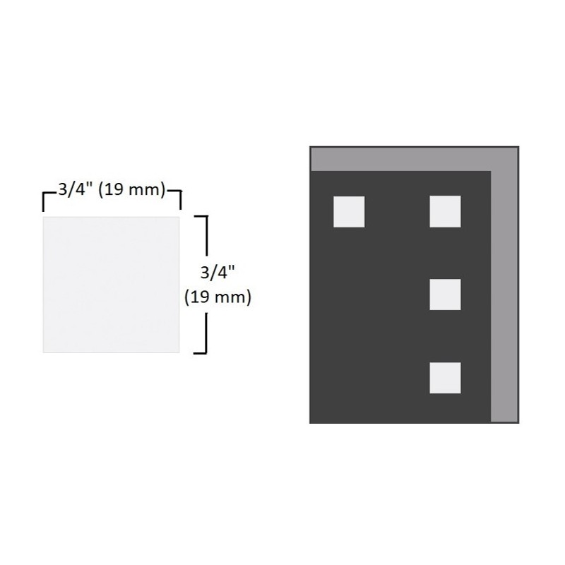[416018] Cuadro Adhesivo de Foam - 1/16" x 3/4"
