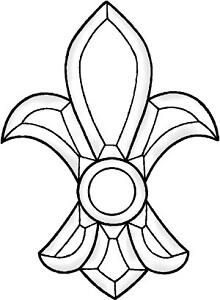 [198031] Cluster Biselado Flor de Lis (EC 616)