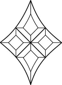 [198032] Cluster Biselado Estilo Diamante (BC309S)