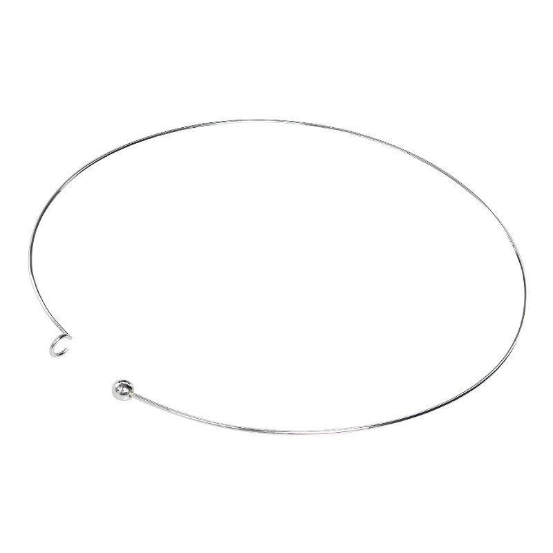 [706101] Collar de Gargantilla Chapado en Plata - 5pzs