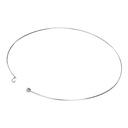 Collar de Gargantilla Chapado en Plata - 5pzs