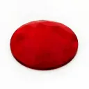 Joya Redonda Facetada Color Rojo - 30mm
