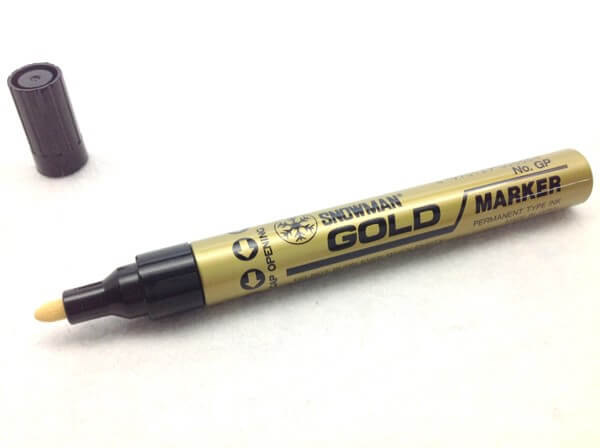 [429042] Marcador Dorado Snowman GP-12