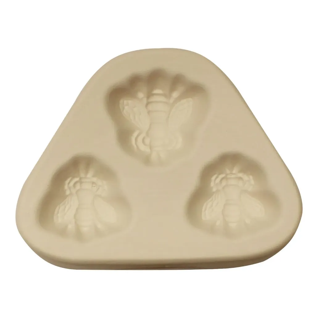 [848008] Molde de 3 Abejas para Casting de Vidrio