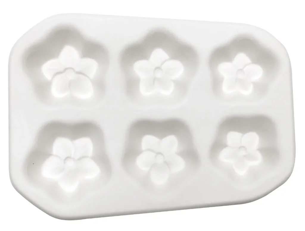 [848009] Molde de 6 Flores para Casting de Vidrio